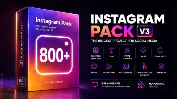 Social Media and Instagram Stories Pack