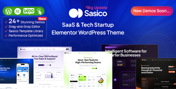 Sasico - SaaS & Tech Startup WordPress Theme