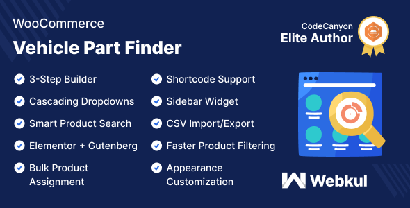 WooCommerce Vehicle Part Finder