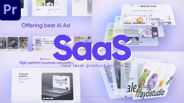 SaaS Product Promo - Ai Website Intro MOGRT