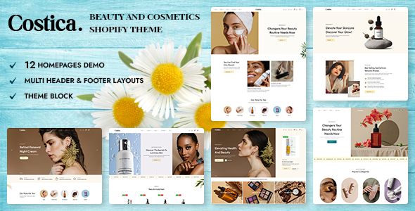 Costica - Beauty & Cosmetics Shopify Theme