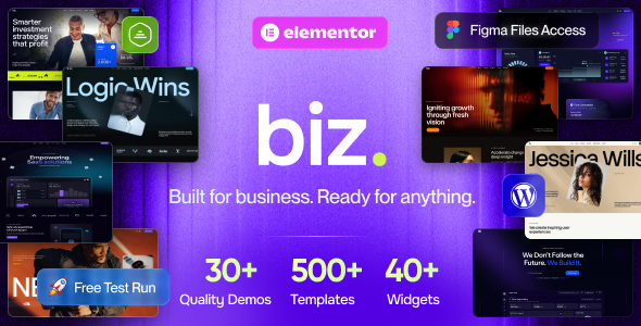 Biz - Business & Multipurpose Elementor WordPress Theme