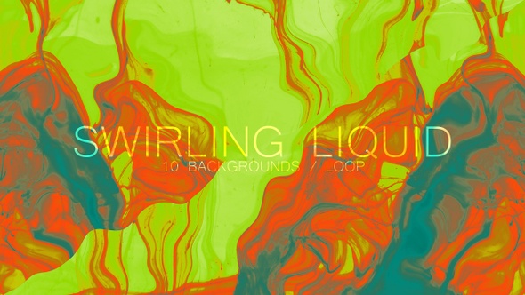 Swirling Liquid Background Set