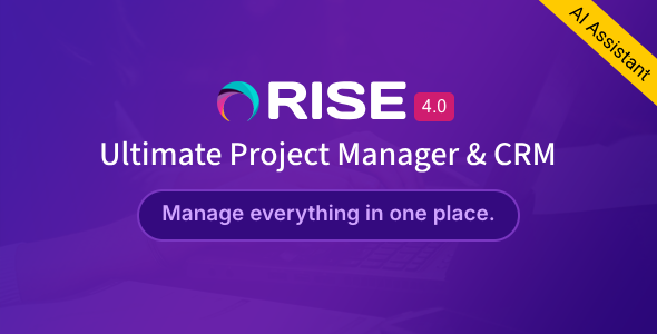 RISE - Ultimate Project Manager & CRM