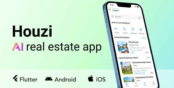 Houzi AI real estate app | Houzez | Flutter