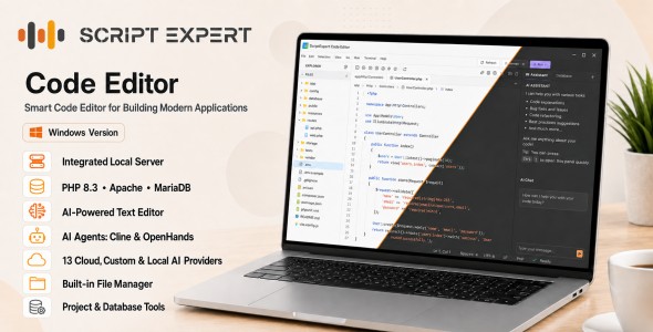 AI Agent Code Editor - Windows Desktop Application