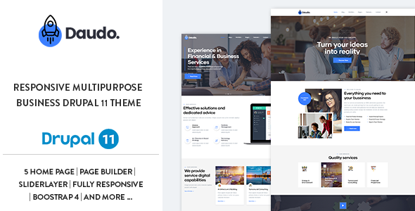 Daudo - Responsive Multipurpose Business Drupal 11.4 Theme