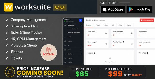 Worksuite Saas - Project Management System