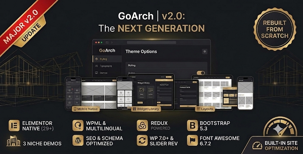 go.arch - Architecture and  Interior WordPress Theme