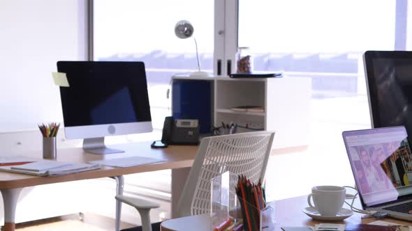 Female executive working at her desk