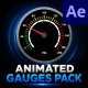 Analog Dashboard Gauges and Dials - VideoHive Item for Sale