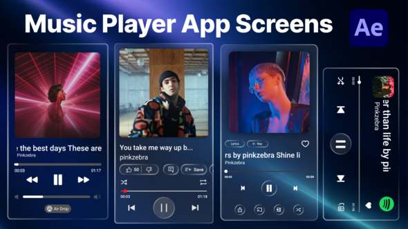Music Players (Liquid Glass Style)