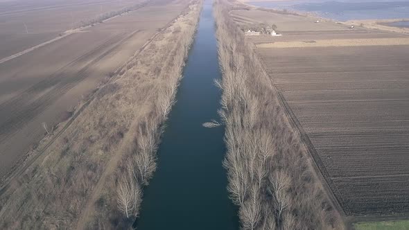 Water Channel Between Fields