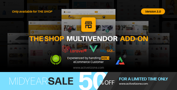 The Shop Multivendor Add-on