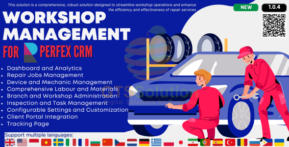 Workshop Management module for Perfex CRM