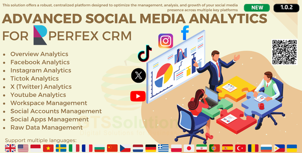 Advanced Social Media Analytics module for Perfex CRM