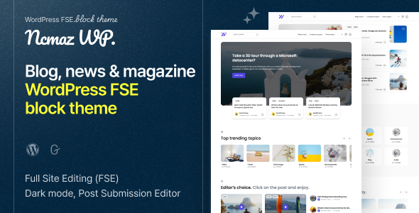 Ncmaz - News Magazine FSE WordPress Block Theme