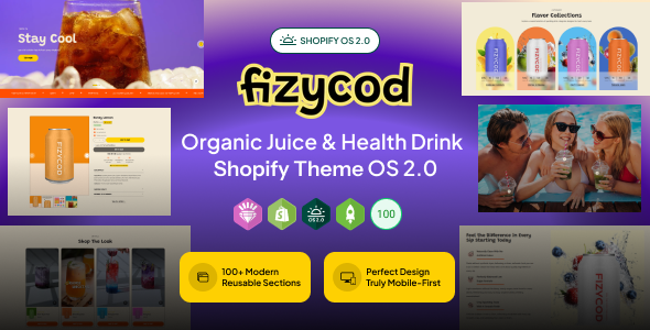 Fizycod | Smoothie, Juice Bar & Organic Food Shopify Theme