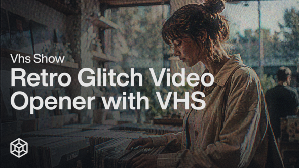 VHS Show - Retro Glitch Video Opener with VHS
