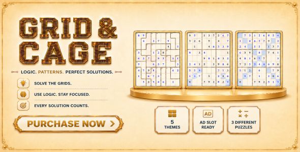 Grid & Cage | HTML5 Puzzle Game