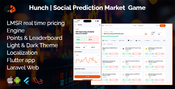 Hunch | Prediction Game Flutter App With Laravel Backend