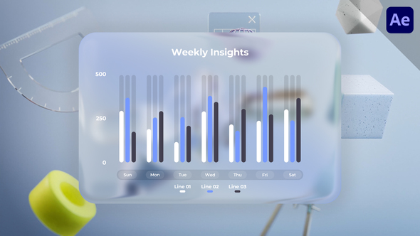 Bar Chart Liquid Glass