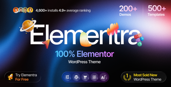 Elementra - 100% Elementor WordPress Theme