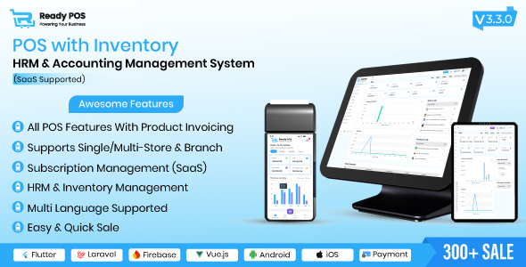 Ready POS - POS with Inventory Management System, HRM & Accounting | POS SAAS