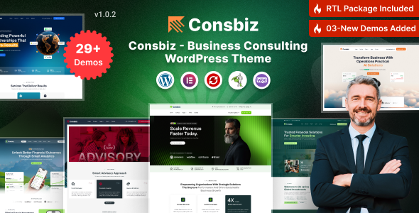 Consbiz – Business Consulting WordPress Theme