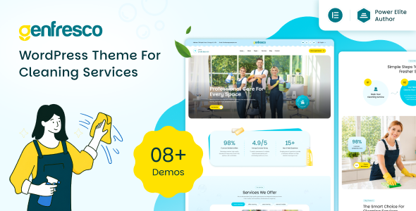 Genfresco – Cleaning Services WordPress Theme