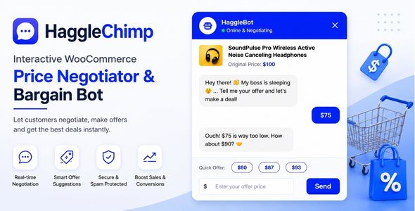 HaggleChimp – Interactive WooCommerce Price Negotiator & Bargain Bot
