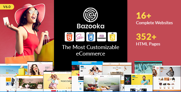 Bazooka Multipurpose eCommerce shopping HTML template