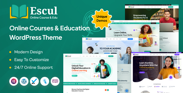 Escul-Online Courses & Education WordPress Theme