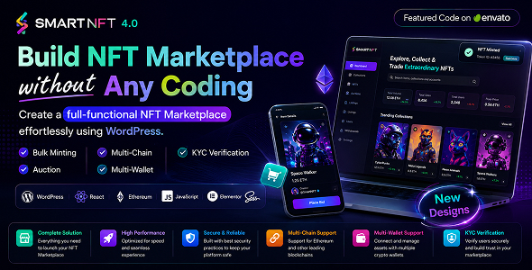 Smart NFT - NFT Marketplace WordPress Plugin