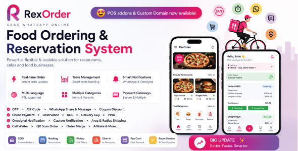 QrexOrder - SaaS Restaurant Management, QR Menu, WhatsApp Orders, Reservations & AI Content