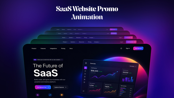 SaaS Website Promo Animation
