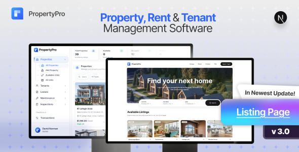 PropertyPro – Property Management, Tenant Portal & Rental Software