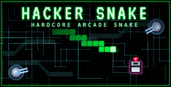 Hacker Snake | Hardcore HTML5 Arcade Snake Game