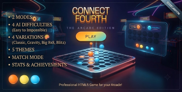 Connect Fourth | Arcade HTML5 Game
