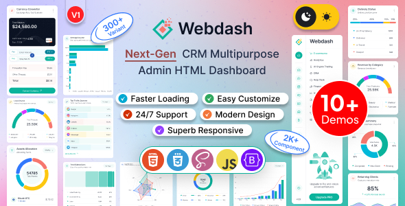 Webdash – Bootstrap 5 Admin Dashboard Template