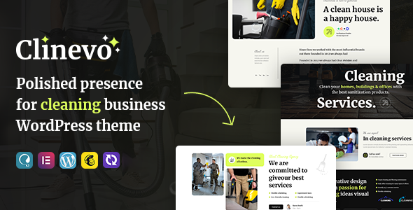 Clinevo - Cleaning & Handyman Services WordPress Theme