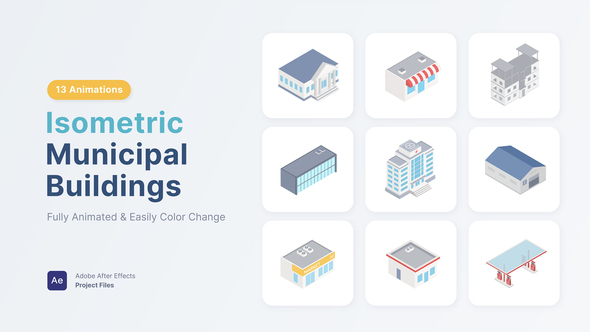 Isometric Municipal Buildings