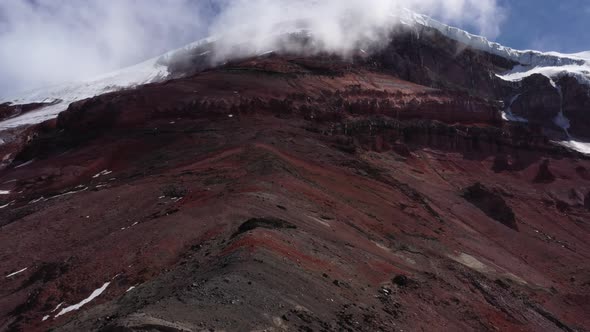 Aerial view of Chimborazo vulcano in Ecuador, South America