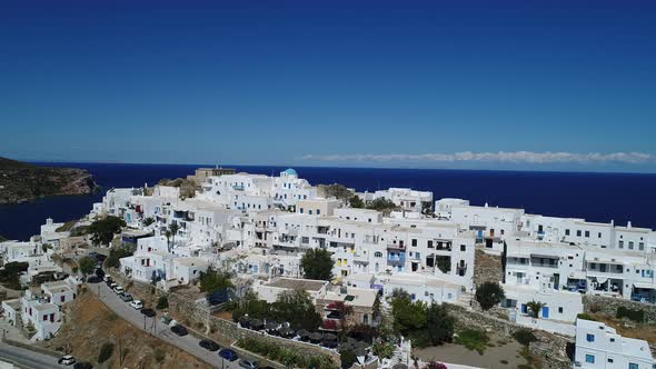 Village of Seralia at near Kastro Sifnou on the island of Sifnos in the Cyclades