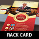 Pastor Anniversary Events Rack Card Template