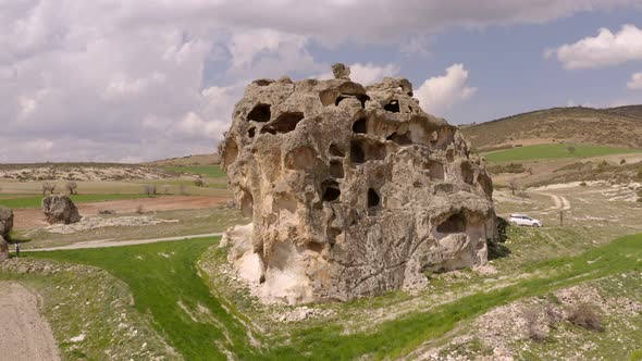 Castle At Frig Valley Aerial