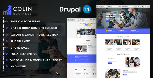 Colin - Responsive Multipurpose Business Drupal 11.4 Theme