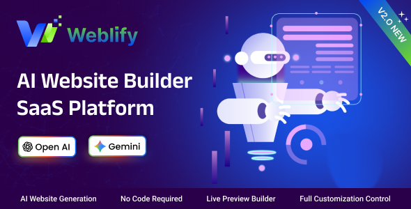 Weblify - AI Website Builder SaaS Platform (MERN Stack)