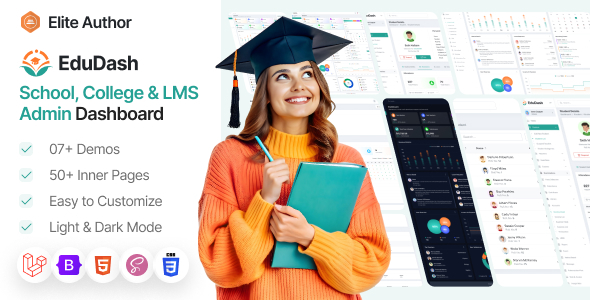 Edudash - Laravel - School College & LMS Admin Dashboard Template