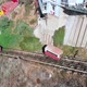 Funicular to the hill (Valparaiso, Chile) aerial view, drone footage - VideoHive Item for Sale